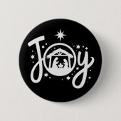 Kerstmis Kerstvreugde Jezus Kerststal Geloof Ronde Button 5,7 Cm (Voorkant)