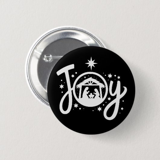 Kerstmis Kerstvreugde Jezus Kerststal Geloof Ronde Button 5,7 Cm (Voorkant /achterkant)