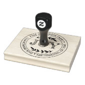 Kerstmis Kerstvreugde Ronde Retouradres Rubberstempel (Stempel)