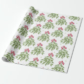 Kerstmis Kerstwitbessen Kerstmis Inpakpapier (Uitgerold)