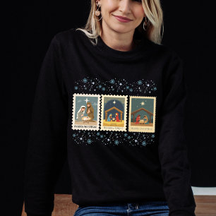 Kerstmis Kerstzegels Collectie Trui