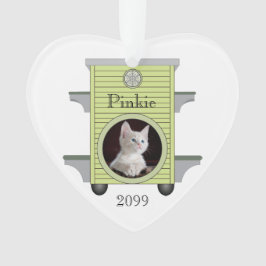 Kerstmis, keukat uploaden Fotokat Ornament