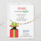 Kerstmis, keuken en cadeautjes op de winterdag in kaart (Achterkant)