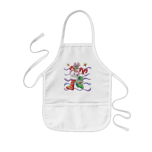 Kerstmis Kinder Apron - Prettige feestdagen! Schort (Voorkant)