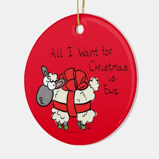 Kerstmis Kinder Cartoon Keramisch Ornament (Links)