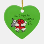 Kerstmis Kinder Cartoon Keramisch Ornament (Voorkant)