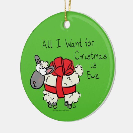 Kerstmis Kinder Cartoon Keramisch Ornament (Links)