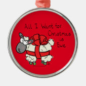 Kerstmis Kinder Cartoon Metalen Ornament (Voorkant)