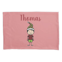 Kerstmis Kinder Eigen naam Pillow Hoesje