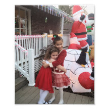 Kerstmis Kinder personaliseer Sjabloon 8 x 10 Foto