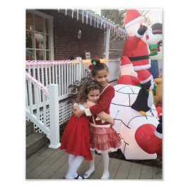 Kerstmis Kinder personaliseer Sjabloon 8 x 10 Foto Foto Afdruk