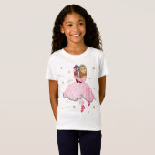 Kerstmis Kinder T-Shirt Light Brown Hair Nutkraker (Voorkant volledig)