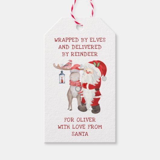 Kerstmis, Kinder voor kerstmis Cadeaulabel (Voorkant)