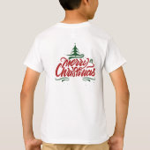 Kerstmis Kinderen T-Shirt (Achterkant)