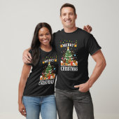 Kerstmis Kip Shirt Kerstman Hoed Lichten Xma (Unisex)