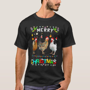 Kerstmis Kippetje Kerstman Hoed Lichten Kerstmis 3 T-shirt