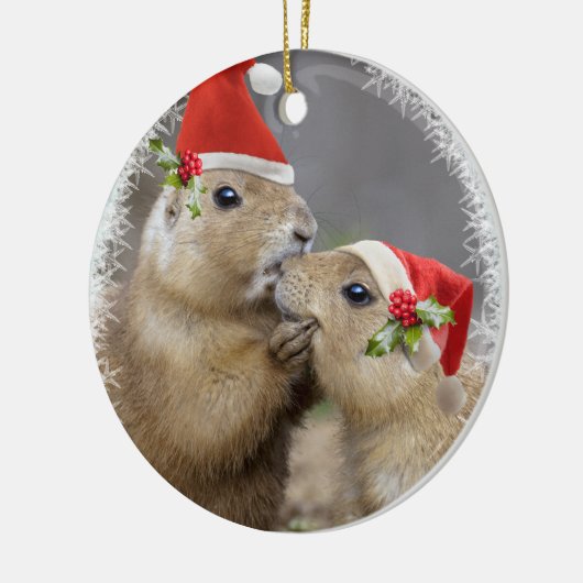 Kerstmis Kiss Ornament (Links)