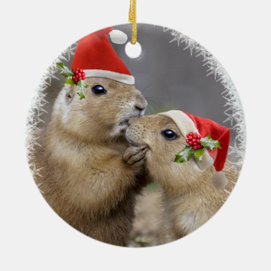 Kerstmis Kiss Ornament (Achterkant)