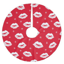 Kerstmis Kiss Red White gepatterd