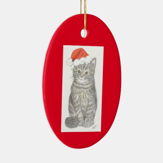 Kerstmis Kitten Ornament (Rechts)