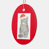 Kerstmis Kitten Ornament (Links)