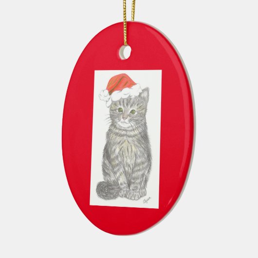 Kerstmis Kitten Ornament (Links)