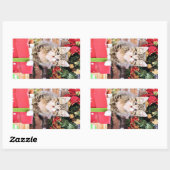 Kerstmis - Kitty Cat - Monki Rechthoekige Sticker (Vel)