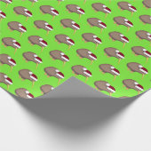Kerstmis Kiwi Cadeaupapier (Hoek)