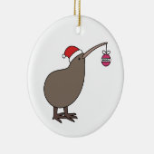 Kerstmis Kiwi Keramisch Ornament (Rechts)