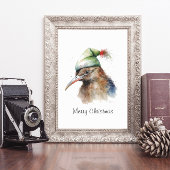 Kerstmis Kiwivogel, op maat gemaakt Poster