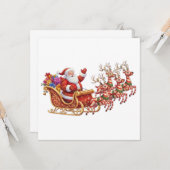 KERSTMIS KLAAS KAART (Voorkant / Achterkant in situ)