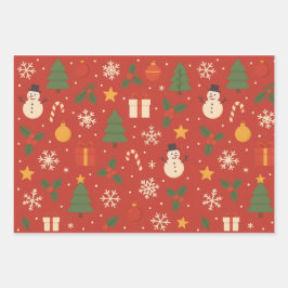Kerstmis Klassieke Wrap Inpakpapier Vel