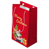 Kerstmis Klein Cadeauzakje (Achterkant Gekanteld)