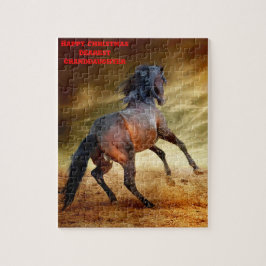 Kerstmis kleindochter. legpuzzel