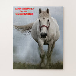 Kerstmis kleindochter. legpuzzel