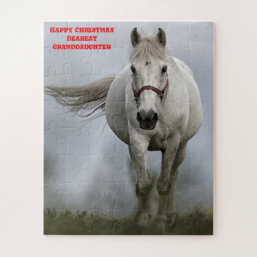 Kerstmis kleindochter. legpuzzel (Verticaal)