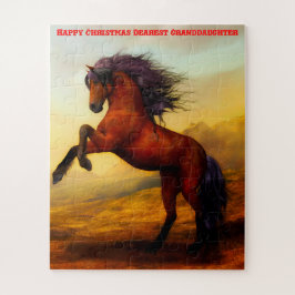 Kerstmis kleindochter. legpuzzel