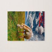 Kerstmis kleindochter. legpuzzel (Horizontaal)