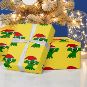 Kerstmis Kleine Draak inpakpapier