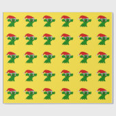 Kerstmis Kleine Draak inpakpapier (Vlak)