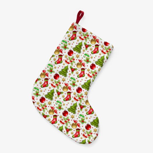 Kerstmis Kleine Kerstsok (Voorkant (Hangend))