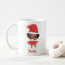 Kerstmis Kleine Meisje Ballerina, Santa Hoed