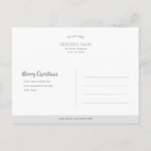 Kerstmis Kleine sneeuwkaarsen CC0319 Briefkaart (Achterkant)