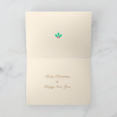 Kerstmis kleine vogeltje kaart (Binnen)