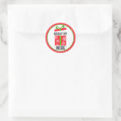 Kerstmis Kleine Zakelijke Sticker (Tas)