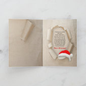 Kerstmis, Kleinzoon, Gemberkoekmannetje in Kerstma Kaart (Binnen)