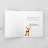 KERSTMIS - KLEINZOON - RENDIER FEESTDAGEN KAART (Binnen)