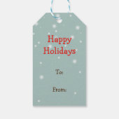 Kerstmis kleur Gevulde Joy Gift Labels Cadeaulabel (Achterkant)