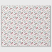 Kerstmis, kleurrijk, kerstboom, rood, groen cadeaupapier (Vlak)