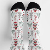 Kerstmis, kleurrijk, kerstboom, rood, groen S Sokken (Top)